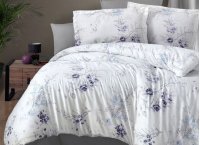 Постельное белье сатин First Choice - Leena Lilac (Turkey), евро